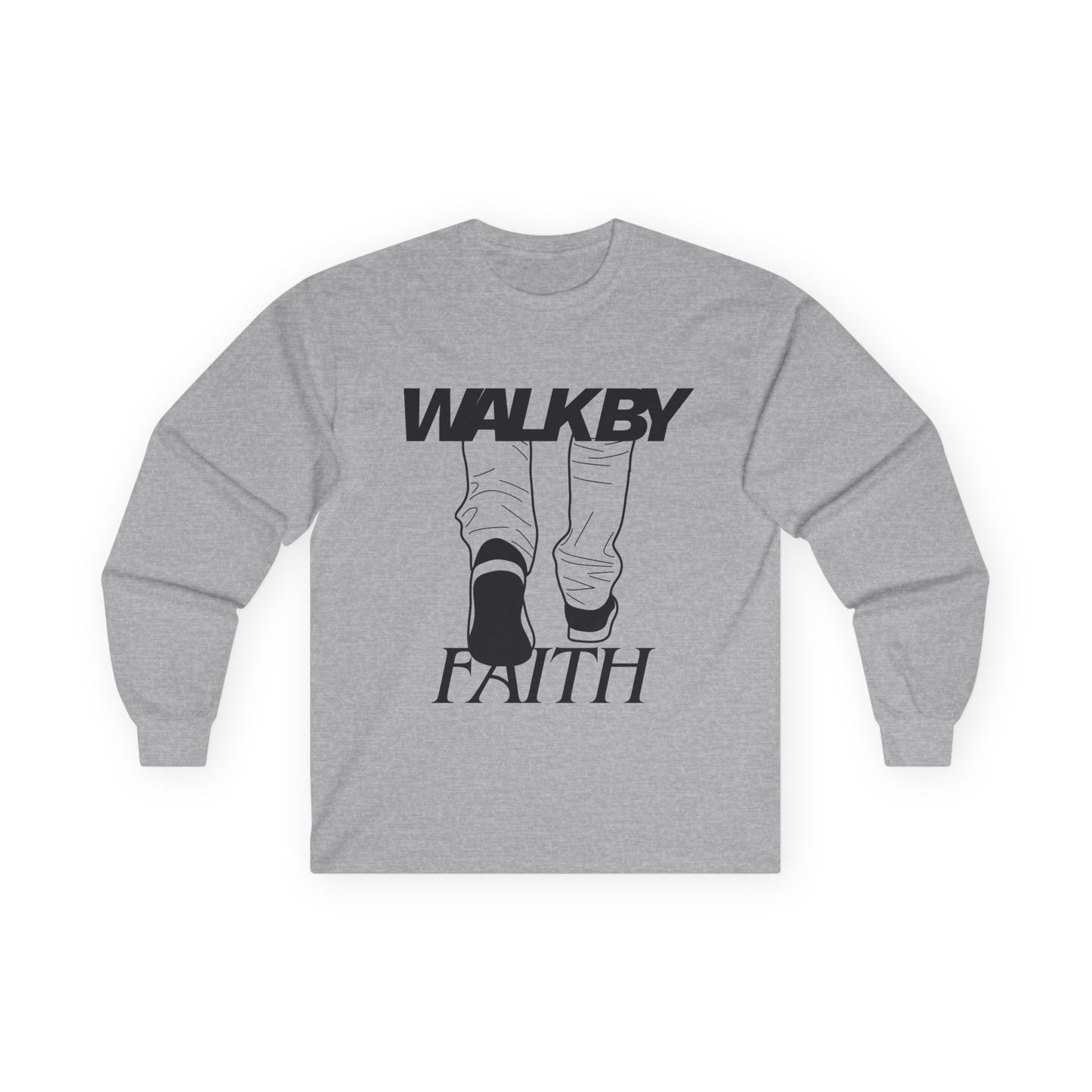 Long Sleeve Tee - "Walk By Faith'