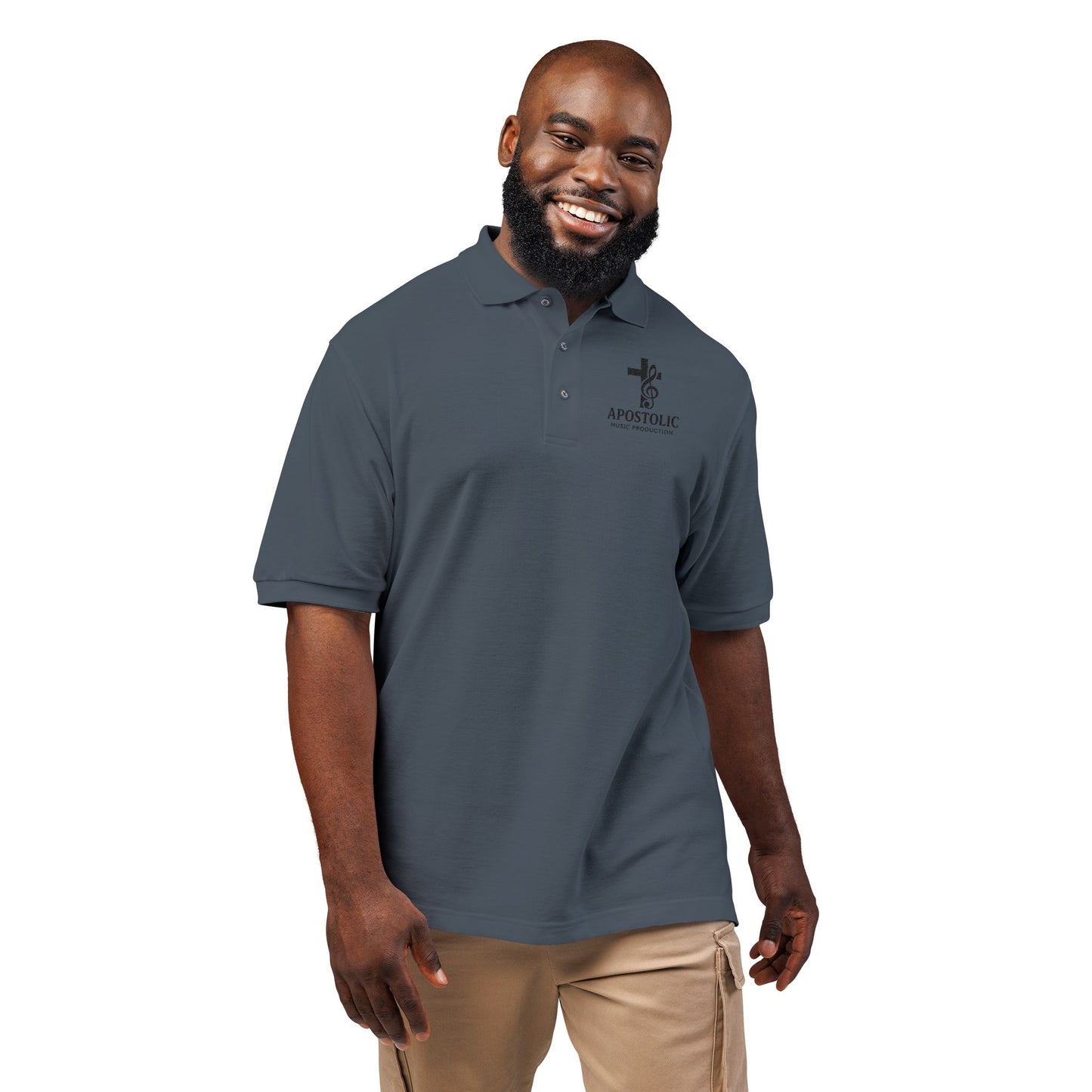 Embroidered Polo Shirt - Apostolic Music Production