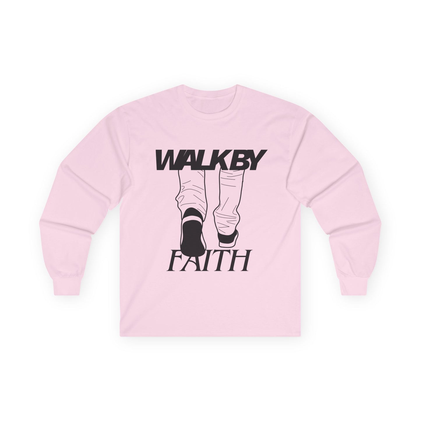 Long Sleeve Tee - "Walk By Faith'