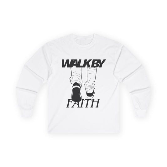Long Sleeve Tee - "Walk By Faith'