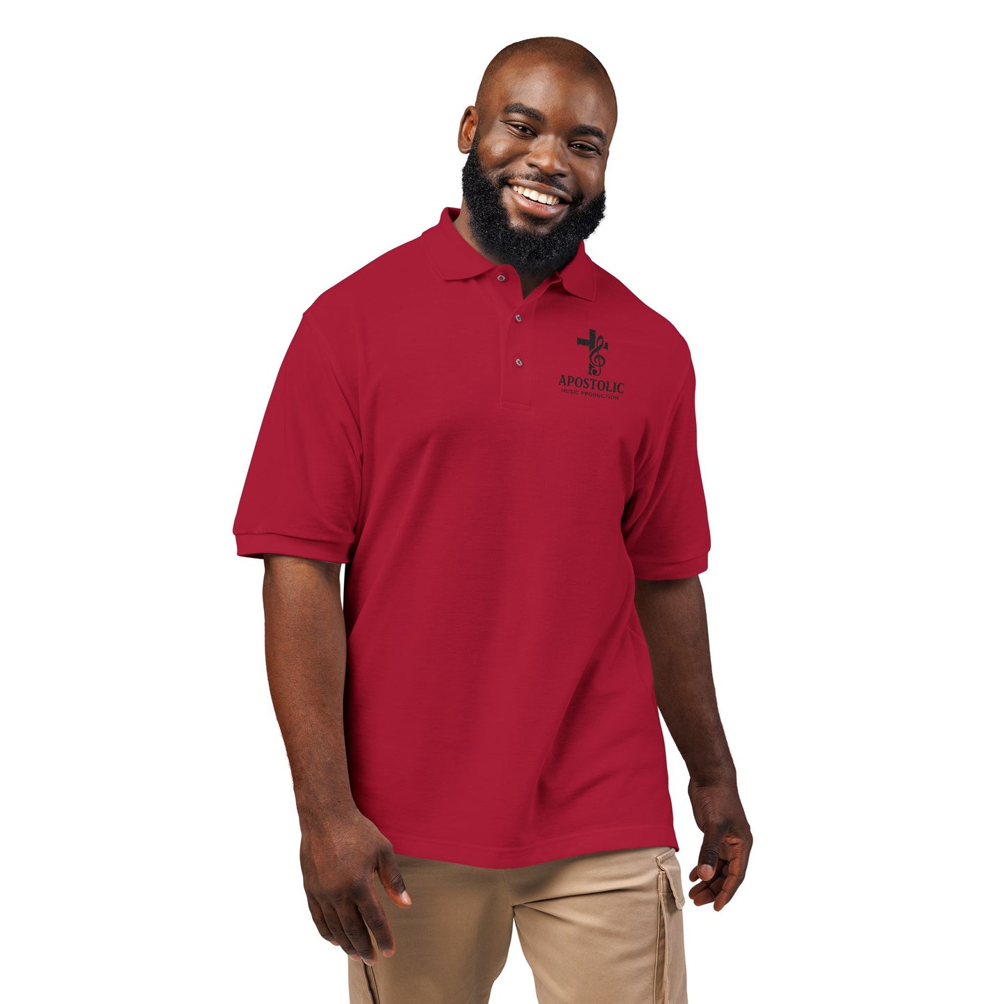 Embroidered Polo Shirt - Apostolic Music Production