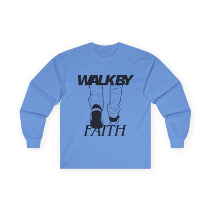 Long Sleeve Tee - "Walk By Faith'